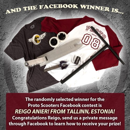 Proto Scooters Facebook Winner!